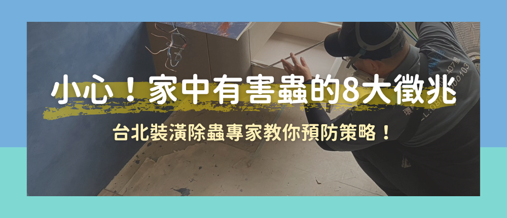 小心！家中有害蟲的8大徵兆，台北裝潢除蟲專家教你預防策略！